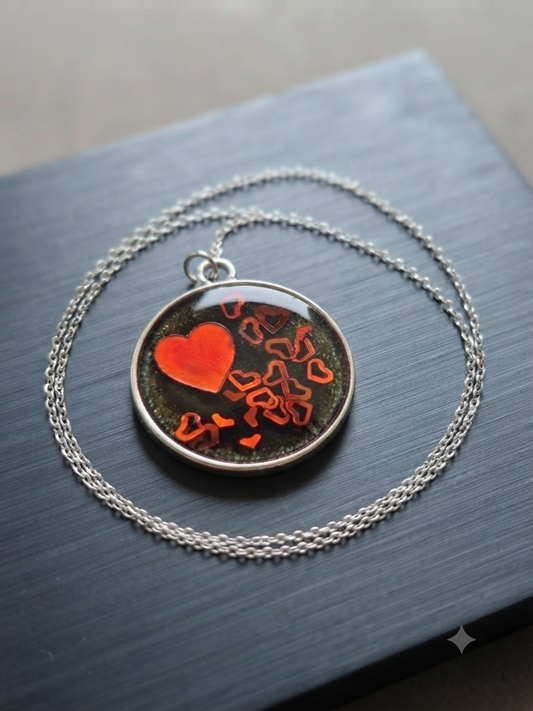 Love & Gratitude Resin Pendant