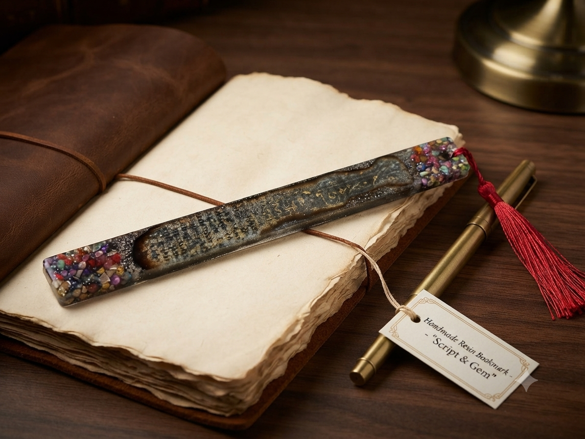 Confetti Vintage Page Resin Bookmark — Gift Ready | The Girl's Own Annual 1895
