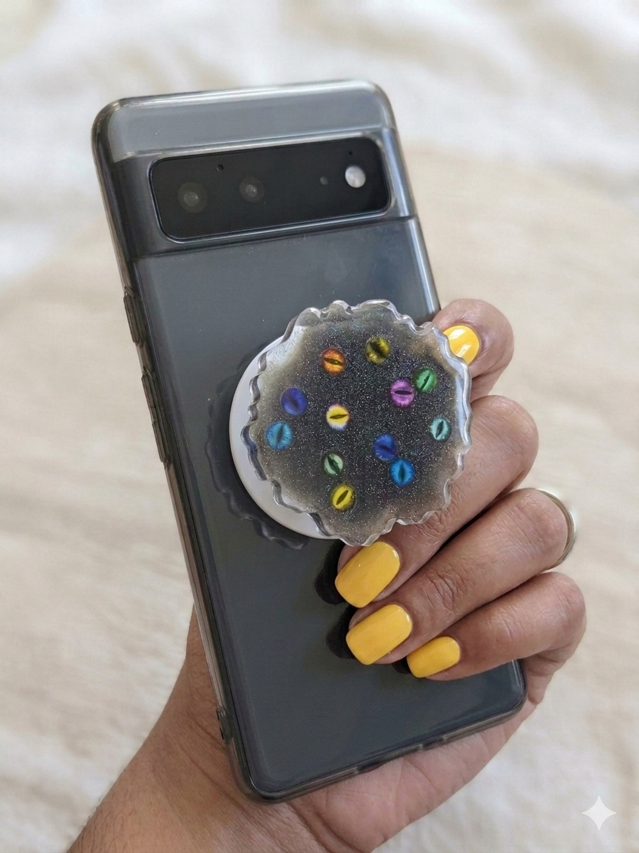 Dragon Eyes Resin Phone Grip