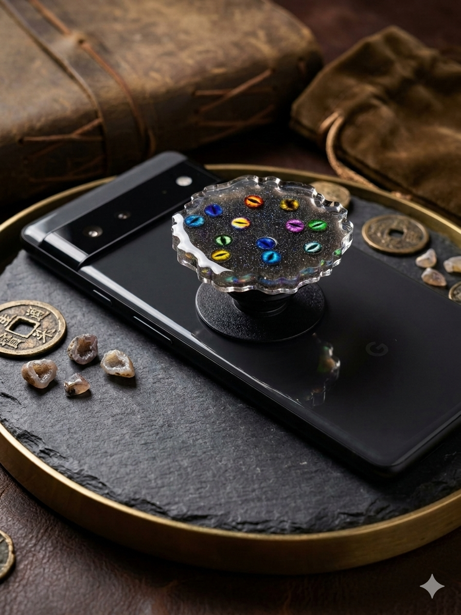 Dragon Eyes Resin Phone Grip
