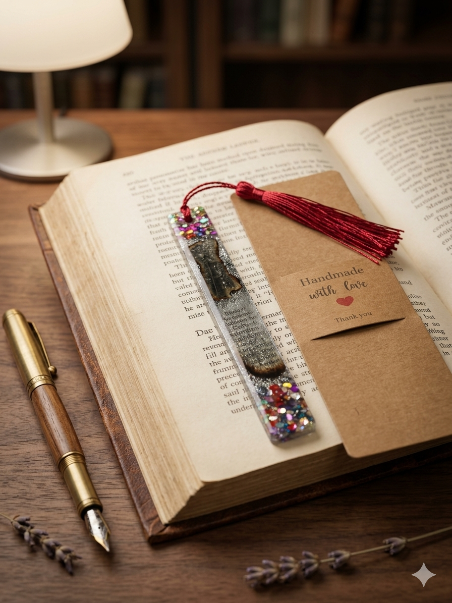Confetti Vintage Page Resin Bookmark — Gift Ready | The Girl's Own Annual 1895